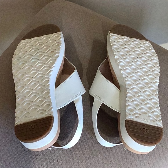 UGG White Sandals - Picture 4 of 9